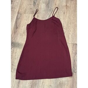 Forever 21 Womens‎ Burgundy Sleeveless Mini Dress size medium light weight